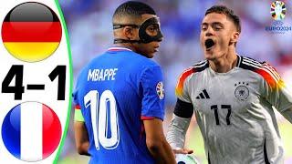 Germany vs France 4-1 - All Goals and Highlights - EURO 2024