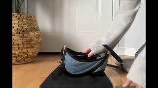 Mugler Curve denim bag unboxing size small