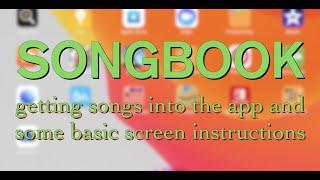 SONGBOOK - song import-sync-screen demos