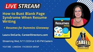 How to Bust Blank Page Syndrome When Resume Writing