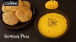 Aamras Puri  Gujarati and Maharashtrian Thali  Breakfast Recipes  Puri Recipes  Mango Recipes