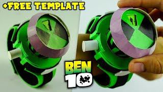 How To Make Functional BEN 10 ALIEN FORCE OMNITRIX +FREE TEMPLATE  Easy DIY Cosplay Watch