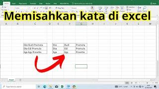 Cara memisahkan kata dalam satu kolom excel  Memisahkan tulisam di excel