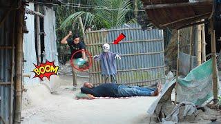 BEST SCARY ZOMBIE PRANK ON MY BOSS  FUNNIEST TOP PRANKS IN MY VILLAGE  JUST FOR LAUGHING