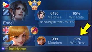 LOW WINRATE FANNY PRANK  i showed my winrate after -Mobile legends