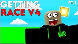 Getting Race V4  Blox Fruits Update 17.3  PT . 1