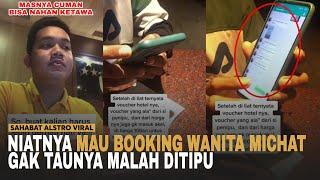 VIRAL VIDEO SEORANG Bapak-bapak Ditipu Sama Wanita MiChat Dengan Modus Bayar Booking Kamar Hotel.