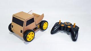 How To Make Truck Mini With Cardboard Remote Control