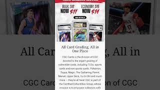 CGC Cards Reduces Grading Fees