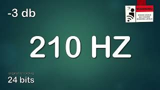 210 Hz prueba de sonido 210 Hz- prueba de audio 210 Hz- 210 Hz Test Tone Sine Wave