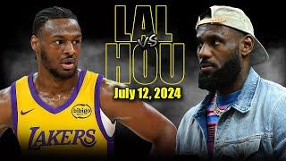 Los Angeles Lakers vs Houston Rockets Full Game Highlights - 2024 Summer League  July 12 2024