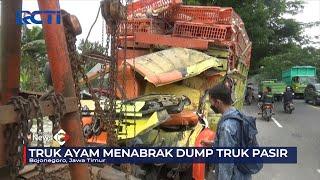 Sopir Tewas Truk Ayam Tabrak Dump Truk di Bojonegoro Jawa Timur #SeputariNewsPagi 1810