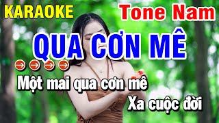Karaoke Qua Cơn Mê Nhạc Sống Tone Nam  Huỳnh Lê