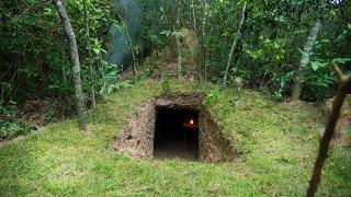 Girl Living Off Grid Build The Most Secret Underground Tunnel House Would you live in this?