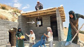 Invincible Grandmother Beginning of the cave-side ceiling cementing project