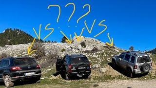 VWTiguan VS JEEP kj  liberty  Cherokee VS Suzuki Grand Vitara OFF ROAD MUD teaser video