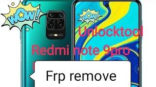 Redmi note 9 pro frp remove unlocktool via recovery mode