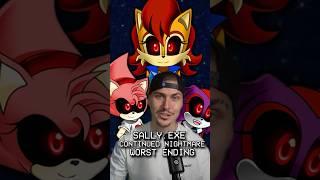 WORST ENDING IN SALLY.EXE CONTINUED NIGHTMARE #shorts #sonic #exe #sonicexe #sally #sallyexe #ending