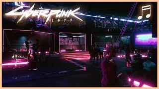 CYBERPUNK 2077 Ambient Soundtrack  1 HOUR Lizzies Bar Club Ambience