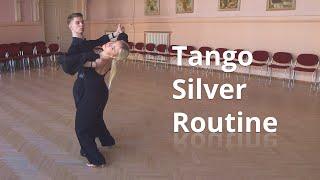 Tango Silver Level Choreography - Outside Swivel Progressive Side Step Reverse Turn