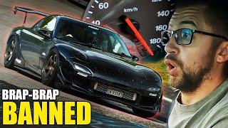 BANNED Mazda RX-7 Goes BRAAAAAAAAP on the Nürburgring