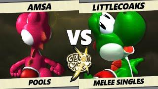 GOML X - aMSa Yoshi Vs. LittleCoaks Yoshi Smash Melee - SSBM