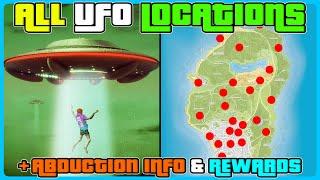 ALL UFO LOCATIONS In GTA 5 Online + New Weapon & How To Get Abducted By Aliens