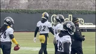 Steelers Sights and Sounds Najee Harris Returns to Practice Working Ladder Drills