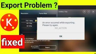 Kinemaster Export Problem Solved  Kinemaster Export  error fixed  export problem codec init failed
