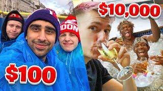 SIDEMEN $10000 VS $100 HOLIDAY