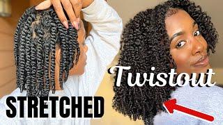 STRETCH YOUR TWISTOUT USING TWO EASY METHODS...MORE LENGTH NO HEAT REQUIRED - Twistout 201 Ep 4