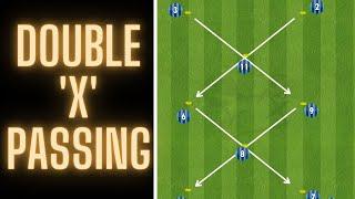 Double X Passing Pattern  Play The Way You Face  FootballSoccer