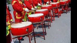 Chinese Drums in the Anceint town of china