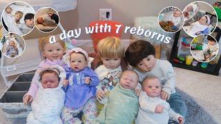 Day In the Life With ALL My Reborn Dolls  Sophias Reborns