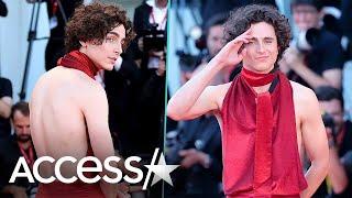 Timothée Chalamet Rocks Daring Backless Look At Venice Film Festival