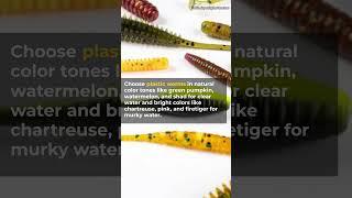 Plastic Worms For Summertime Bass Fishing #shorts #fishing