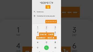 cara cek nomor axis terbaru 2024