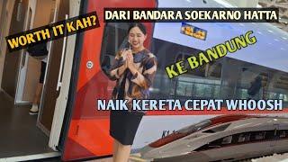 Dari Bandara Soekarno Hatta menuju kota Bandung dengan Kereta Cepat whoosh