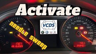 VCDS Activate NEEDLE SWEEP - VW AUDI SKODA SEAT - In under 2 MINUTES