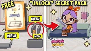 **UNLOCK** FREE SECRET SLEEPER SOFA PACK IN AVATAR WORLD ️