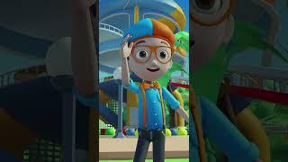 Blippi Learns Shapes in Roblox  Blippi Roblox Shorts  #shorts #blippi #roblox