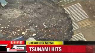 Raw Video Tsunami Slams Northeast Japan