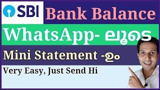 SBI Bank Balance through WhatsApp  How to check bank balance in SBI  SBI Account details whatsapp