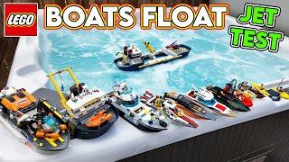 LEGO BOATS that FLOAT? JET TEST