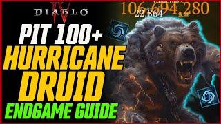 New BEST Druid Build Pit 100+ Hurricane Druid  Diablo 4 Season 4 HurriCrit Druid