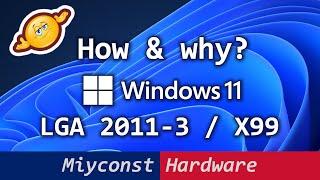  Windows 11 on LGA 2011-3  X99 – how to install and tests vs Windows 10  E5-2640 V3 RX 6800XT