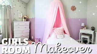 DIY Girls Bedroom Makeover on a Budget  Girls Bedroom Decorating Ideas  Closet + Toy Organization