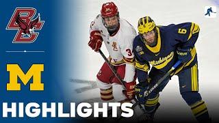 Boston College vs Michigan  NCAA Hockey Frozen Four Semi Final  Highlights - April 11 2024