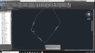 Creating labeling lines bearings distances curves and making a line & curve table using Civil 3D