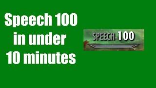 Skyrim  How to get Speech 100 in under 10 minutes 2020